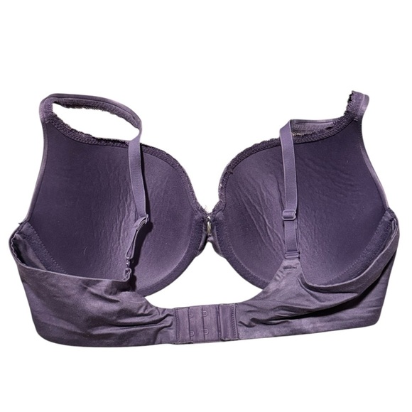 Victoria’s Secret Body By Victoria Padded Perfect Coverage Purple Bra Size 36D - Picture 2 of 5